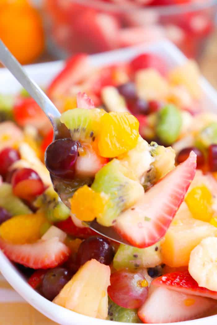 Fruit Salad in a spoon