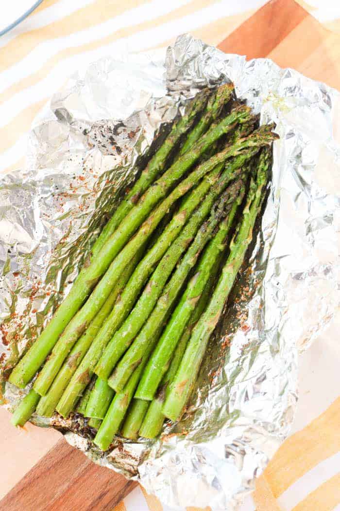 Grilled Asparagus in a foil packet