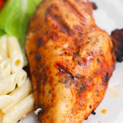 Grilled Brown Sugar Chicken with a side salad