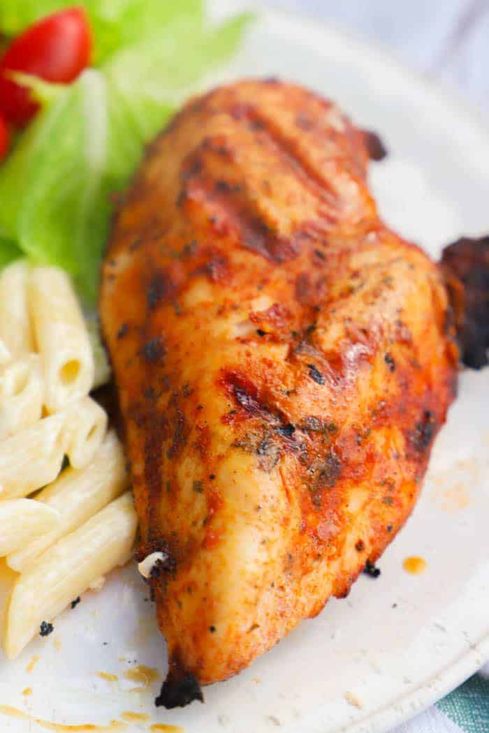 Grilled Brown Sugar Chicken with a side salad