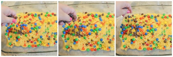 Cake Mix Cookie Bars with steps 