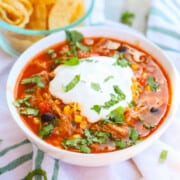 Pulled Pork Taco Soup