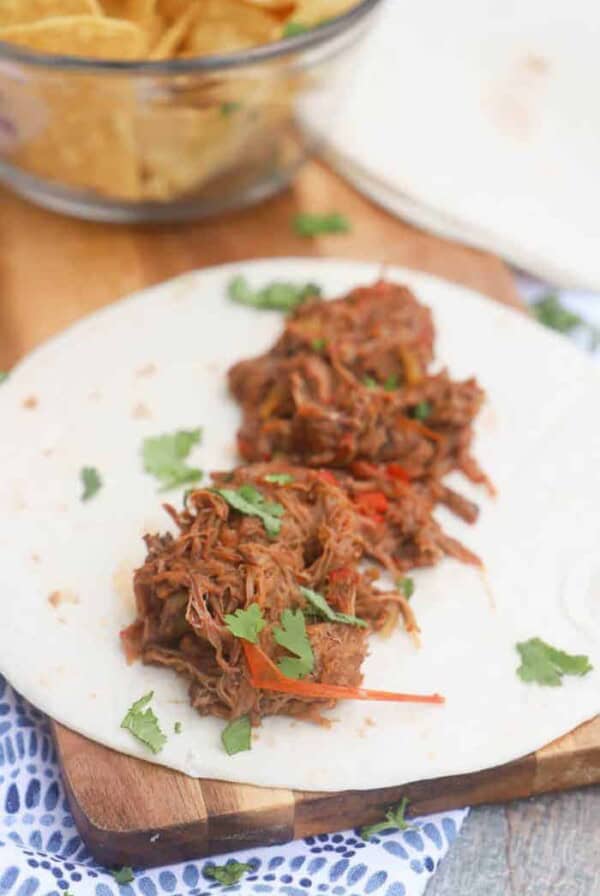 4 Ingredient Slow Cooker Steak Fajita