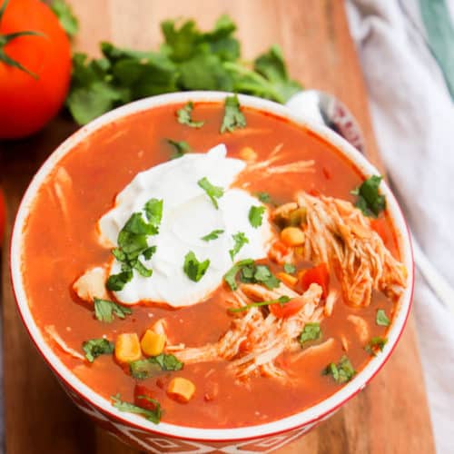 Slow Cooker Chicken Taco Soup