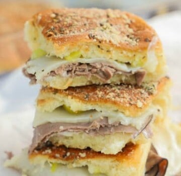 Roast Beef Italian Sliders