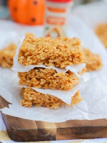 Pumpkin Spice Rice Krispies Treats