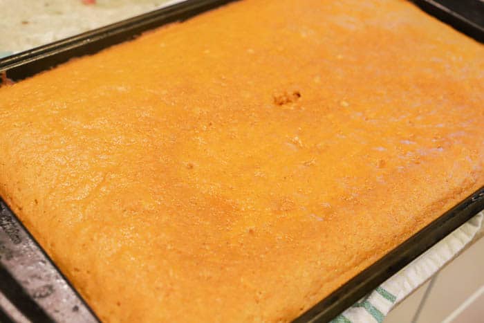 cooked cake cooking on the counter