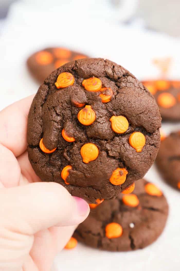 Halloween Cookie recipe with pumpkin sprinkles