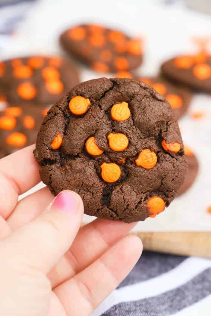 Halloween Cookie in a hand