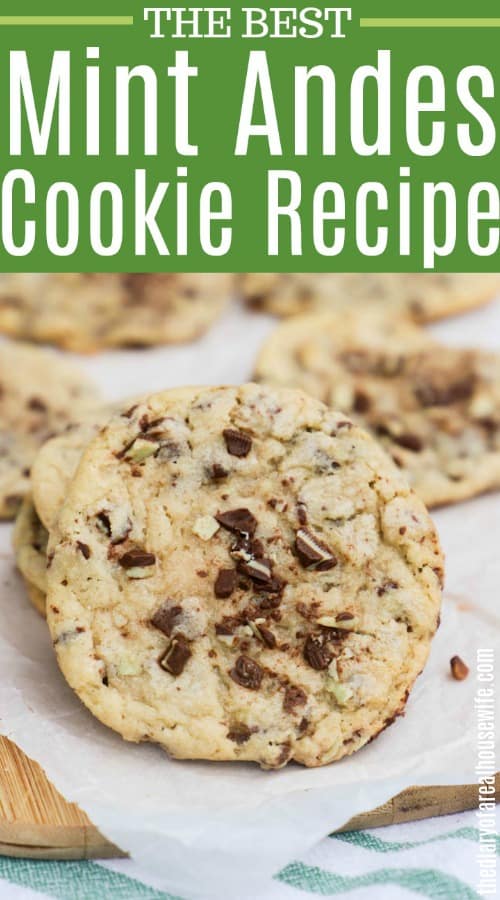 Mint Chocolate Chip Andes Cookie