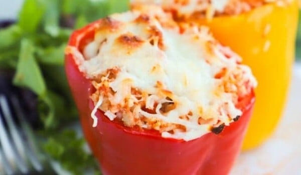 Ground Turkey and Rice Stuffed Peppers