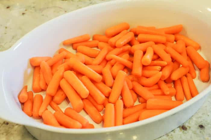 Roasted Carrots Honey in a dish