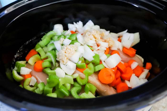 ingredients in the slow cooker