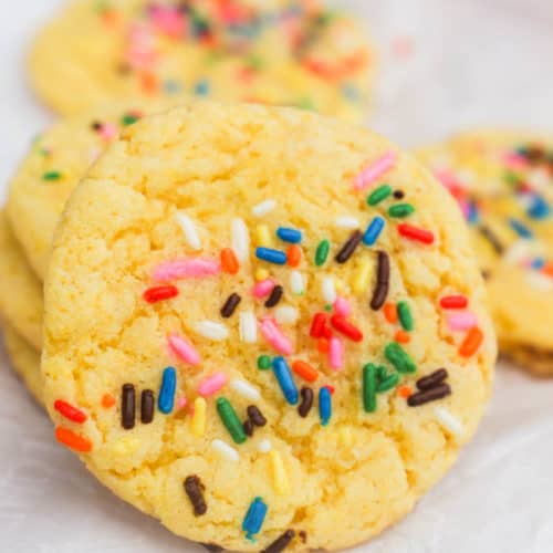 Yellow Cake Batter Cookies