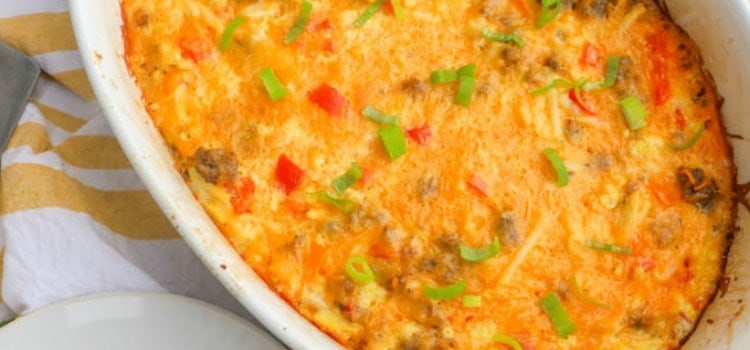 Make Ahead Breakfast Casserole • The Diary of a Real Housewife