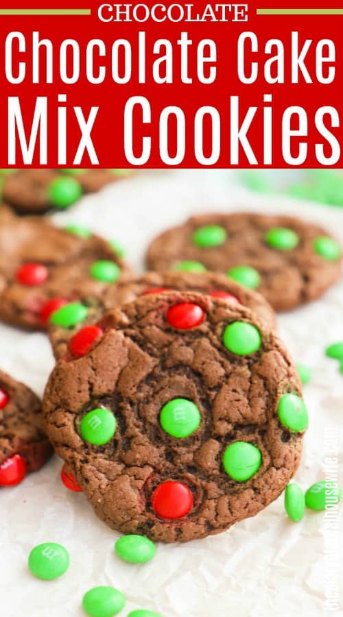 Chocolate Cake Mix Christmas Cookies