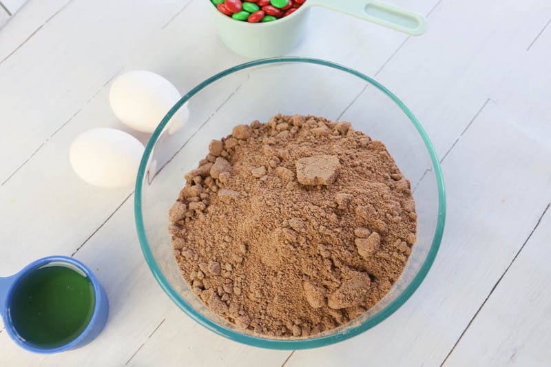 Ingredients in a clear bowl