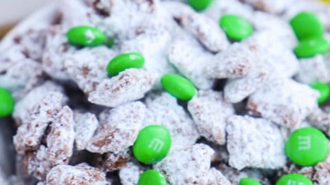 Mint Chocolate Puppy Chow • The Diary of a Real Housewife