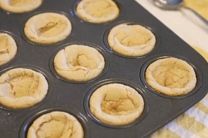 cookie dough in a pan