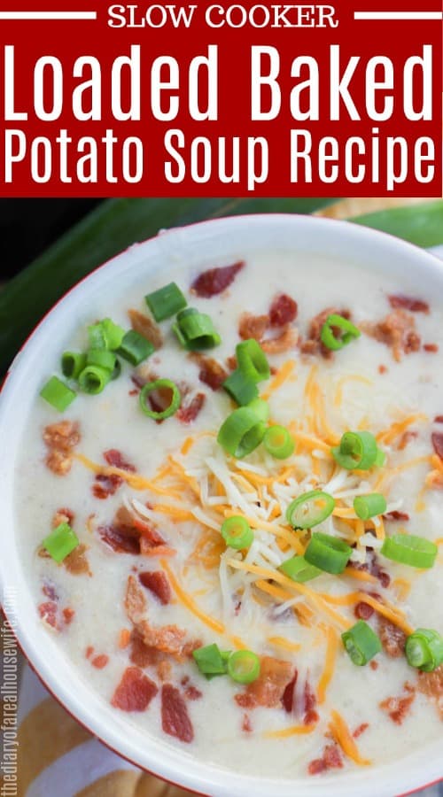 Slow Cooker Loaded Baked Potato Soup