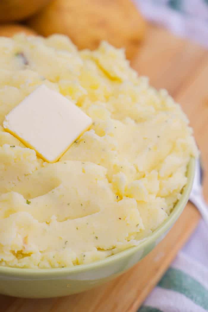Mashed Potato Recipes: Cheesy Mashed Potato Cream Cheese Mashed Potato Loaded Mashed Potato The Best Garlic Red Mashed Potato Slow Cooker Mashed Potato with butter on top
