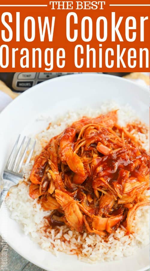 Slow Cooker Orange Chicken • The Diary of a Real Housewife