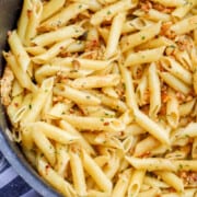 5 Ingredient Parmesan Garlic Penne in a large pot