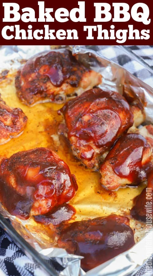 Baked BBQ Chicken Thighs
