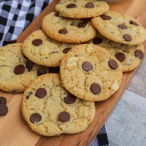 Sweet and Salty Cookies on a cutting board