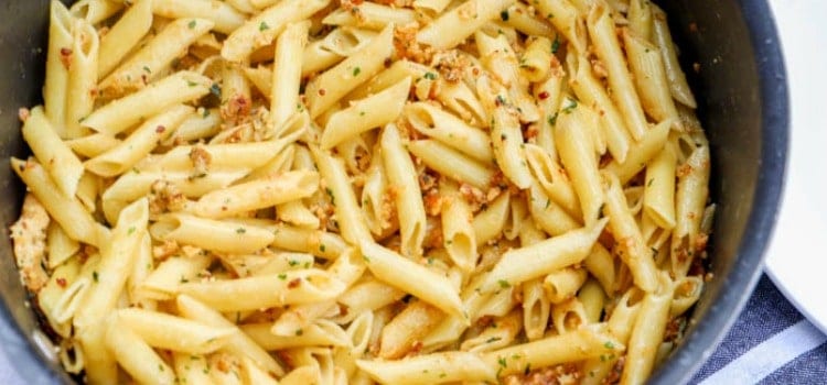  5 Ingredient Parmesan Garlic Penne