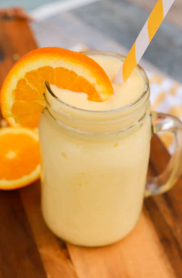 Sunshine Smoothie in a glass jar