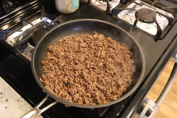 ground beef cooking