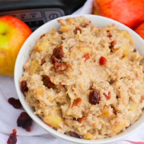 Slow Cooker Cranberry Apple Oatmeal