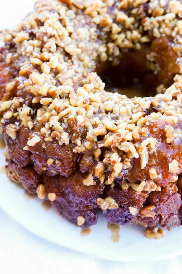 close up picture of Maple Nut Monkey Bread