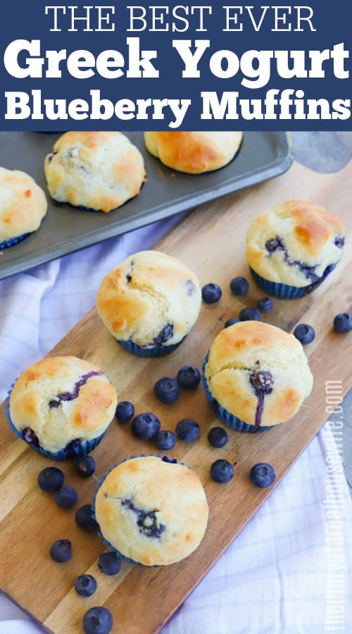 Greek Yogurt Blueberry Muffins