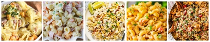 Pasta Salad Recipe Collage 4