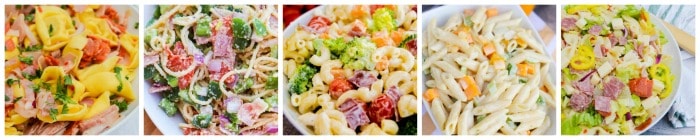 Pasta Salad Recipe Collage 2