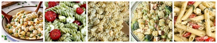 Pasta Salad Recipe Collage 5