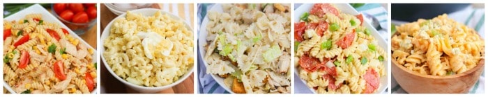 Pasta Salad Recipe Collage 1