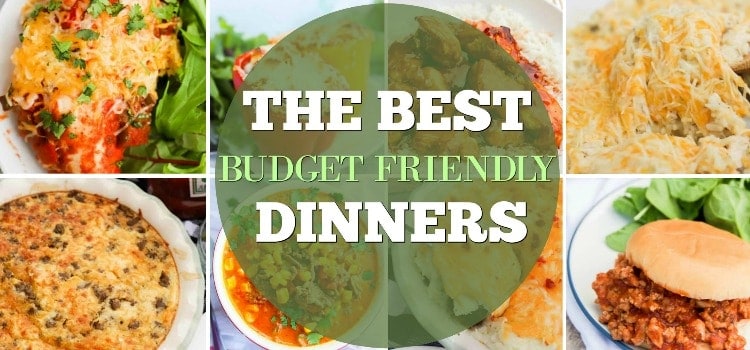 Budget Dinner Recipes featured image collage