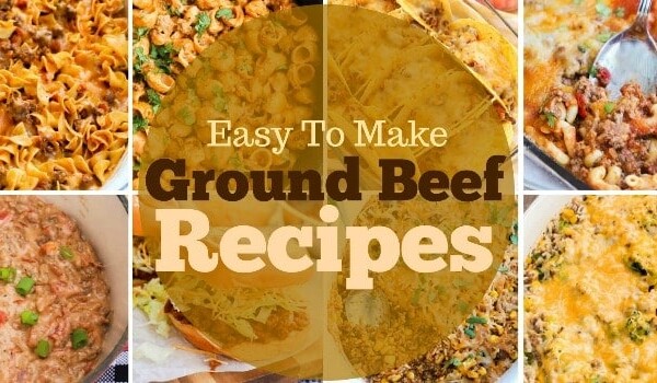 Ground Beef Recipes featured picture collage