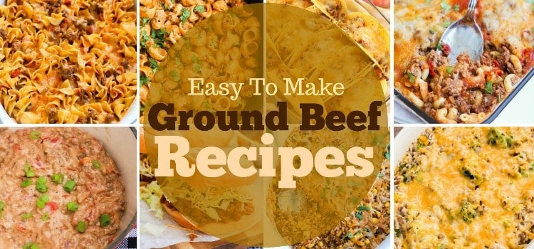 Ground Beef Recipes featured picture collage