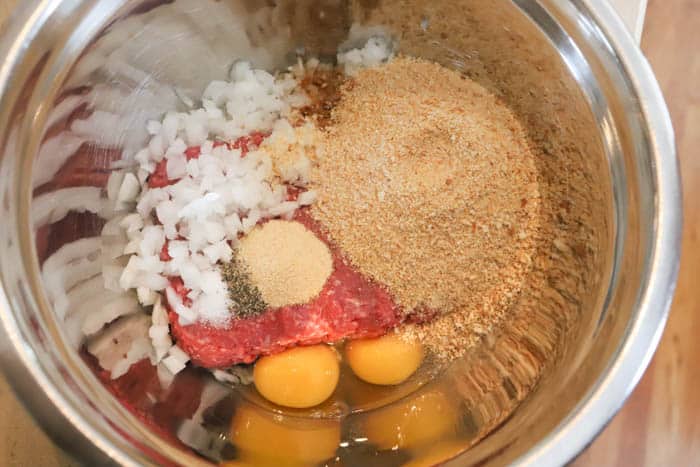 Ingredients in a mixing bowl