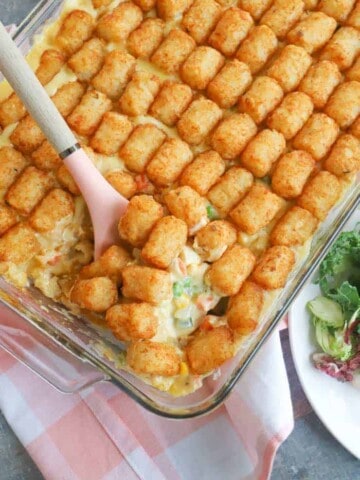 Tater Tot Chicken Pot Pie