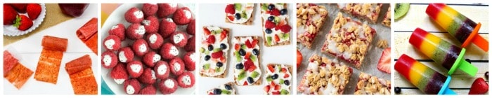 Healthy Kid's Snack Recipe Ideas collage 3