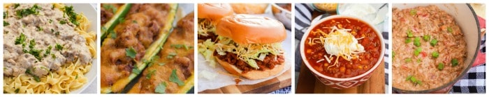 Ground Beef Recipes collage 3