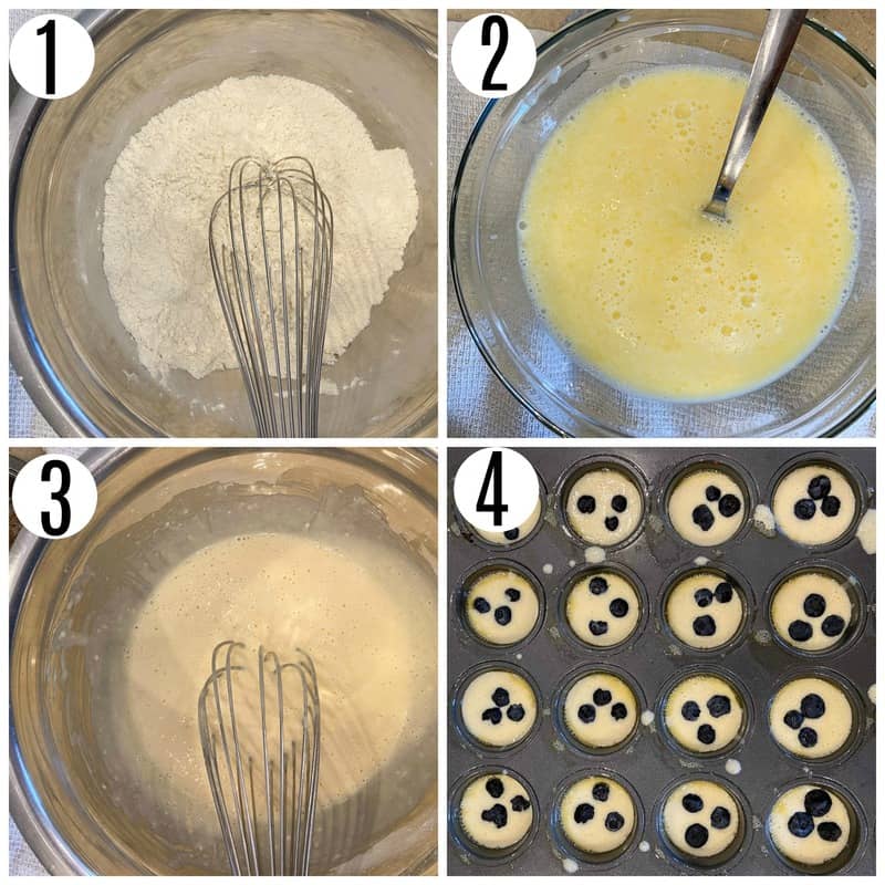 collage o process pictures. Mixing flour