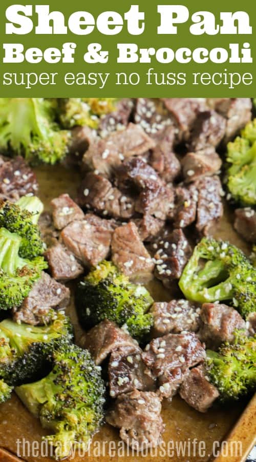 Sheet Pan Beef And Broccoli The Diary Of A Real Housewife