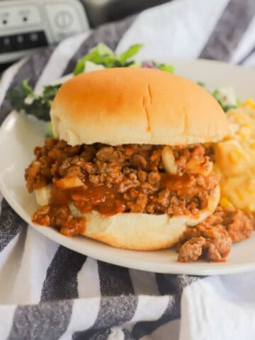 Sloppy Joes on a plate