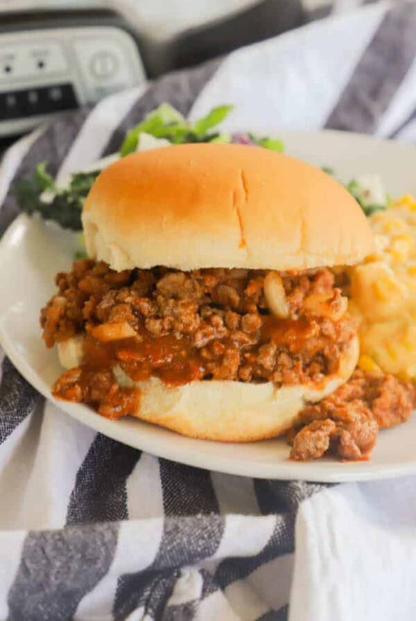 Sloppy Joes on a plate